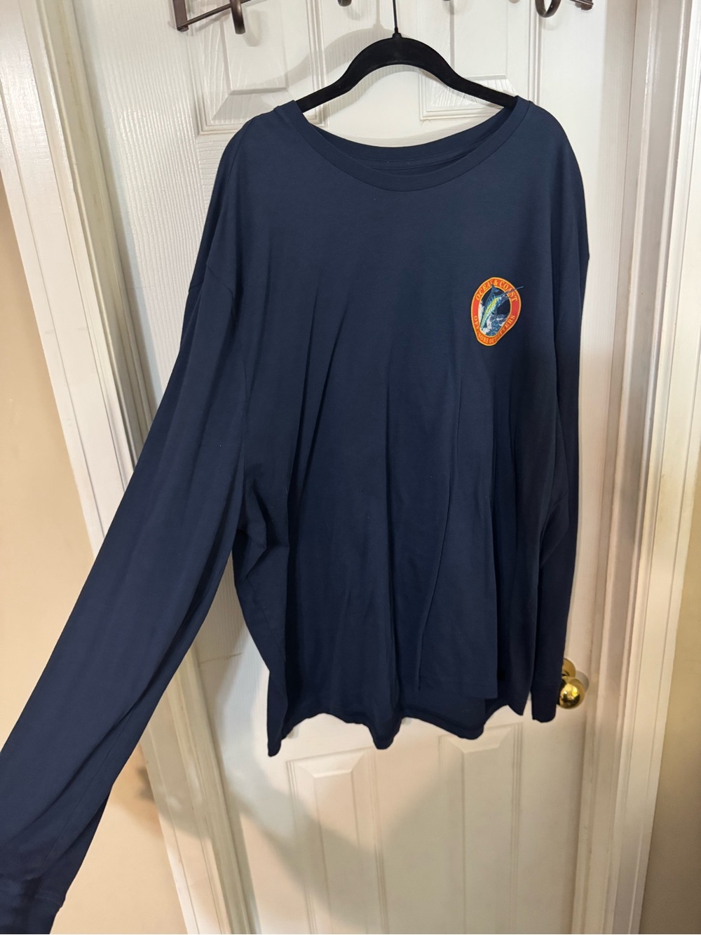 Men’s  Long Sleeve Navy Graphic Tee